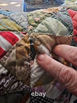 Vintage Handmade Quilt, As Is, Please Read