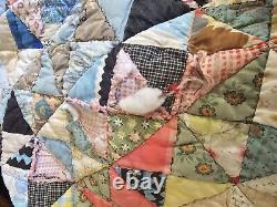 Vintage Handmade Quilt, As Is, Please Read