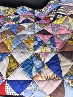 Vintage Handmade Quilt, As Is, Please Read