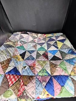 Vintage Handmade Quilt, As Is, Please Read