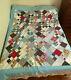 Vintage Handmade Quilt Comforter Plush Crafter Mennonite Nice Aprx 50x80