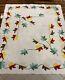 Vintage Handmade Quilt In Fall Leaves Pattern 76x86.5