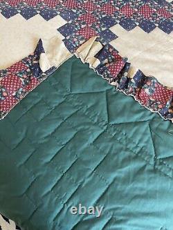 Vintage Handmade Quilt Irish Chain Americana King