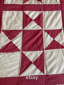 Vintage Handmade Quilt Ohio Star