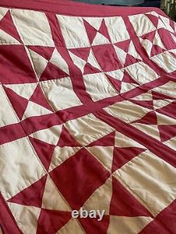 Vintage Handmade Quilt Ohio Star