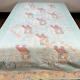 Vintage Handmade Quilt Pastel Colors Floral Country Cottage Houses 72x110