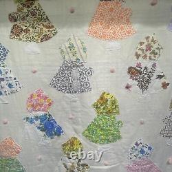 Vintage Handmade Quilt Sunbonnet Sue Holly Hobbie Vintage Patch Work