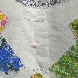 Vintage Handmade Quilt Sunbonnet Sue Holly Hobbie Vintage Patch Work