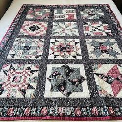 Vintage Handmade Quilted Throw 50x60