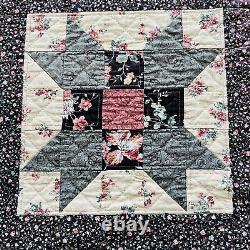 Vintage Handmade Quilted Throw 50x60