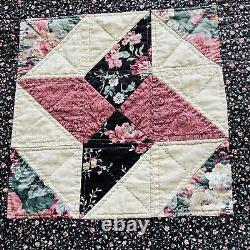 Vintage Handmade Quilted Throw 50x60