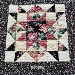 Vintage Handmade Quilted Throw 50x60