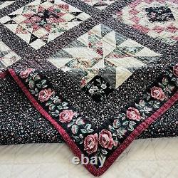 Vintage Handmade Quilted Throw 50x60