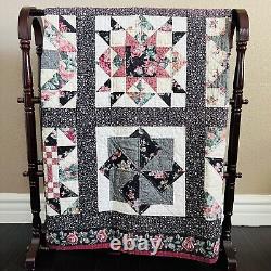 Vintage Handmade Quilted Throw 50x60