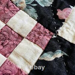 Vintage Handmade Quilted Throw 50x60