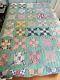 Vintage Handmade Windmill Blades Patchwork Quilt 71 X 81 A497