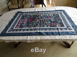 Vintage Handmade embroidery picture wall decor 50x34