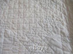 Vintage Handmade quilt Tree of Life 84X80 crisp clean look