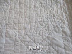 Vintage Handmade quilt Tree of Life 84X80 crisp clean look