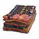 Vintage Kantha Quilt Reversible Throw Gudri Wholesale Handmade Indian Lot 10 Pcs