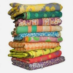 Vintage Kantha Quilts Throw Wholesale 10 pc lot