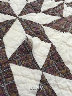 Vintage Kentucky Quilt Beautiful Full sized Geometric Triangle Pattern