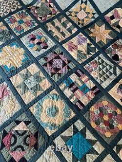 Vintage King sz Handcrafted Quilt