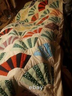 Vintage Louisiana Handmade Quilt 84x88 Beautiful Quality