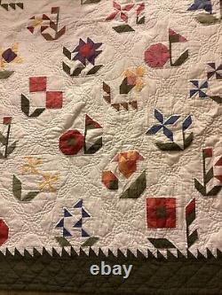 Vintage Museum Of American Folk Art Hand Sewn Patchwork Quilt 87 X 105 LOOK