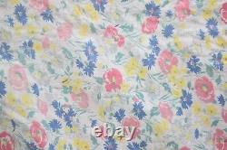 Vintage Patchwork Quilt Handmade Plaid Floral Feed Sack Grandma Blanket 69x63