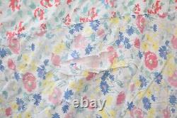 Vintage Patchwork Quilt Handmade Plaid Floral Feed Sack Grandma Blanket 69x63