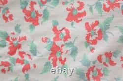 Vintage Patchwork Quilt Handmade Plaid Floral Feed Sack Grandma Blanket 69x63