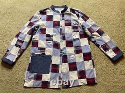 Vintage Plaid Handmade Quilt Upcycled Patchwork 80s 90s Clothing Label Jacket XL