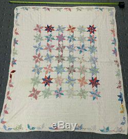 Vintage Quilt 8 POINT STAR Handmade