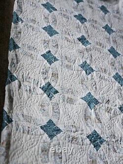 Vintage Quilt Completely Handmade Quilt. 80'80