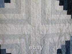 Vintage Quilt, Log Cabin Star, 76 X 78, Excellent, No Stains, No Holes, Clean