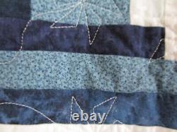 Vintage Quilt, Log Cabin Star, 76 X 78, Excellent, No Stains, No Holes, Clean