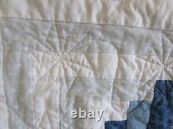 Vintage Quilt, Log Cabin Star, 76 X 78, Excellent, No Stains, No Holes, Clean