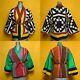 Vintage Reversible Handmade Quilted Bell Sleeve Kimono Coat