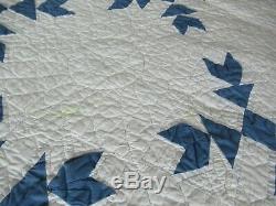 Vintage Rosemont Hand Made Hand Stitched Quilt 76 x 86 Good Condition