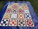 Vintage Shoo Fly Quilt. Hand Quilted Stitched. 76x60