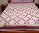 Vintage Single Irish Chain Quilt (80 X 81)