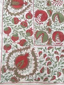 Vintage Uzbek Beautiful Handmade Wall Decor Quilt Bedding Embroidery Suzani