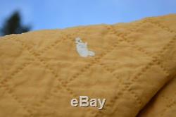 Vintage gold and white hand made quilt