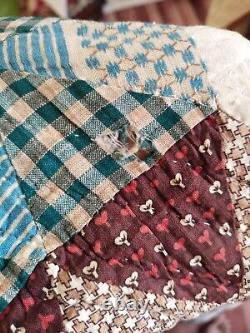 Vintage gorgeous Quilt hand Quilted quilt patchwork large size item672