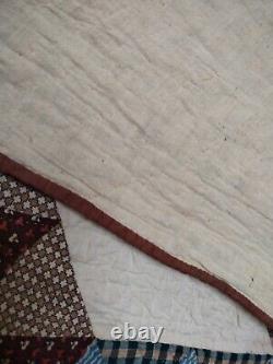 Vintage gorgeous Quilt hand Quilted quilt patchwork large size item672