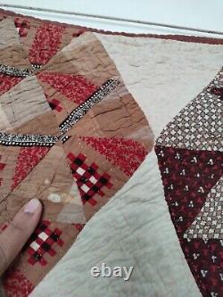 Vintage gorgeous Quilt hand Quilted quilt patchwork large size item672