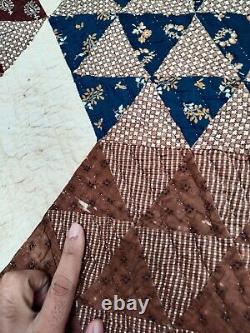 Vintage gorgeous Quilt hand Quilted quilt patchwork large size item672