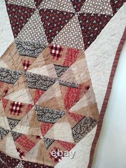 Vintage gorgeous Quilt hand Quilted quilt patchwork large size item672