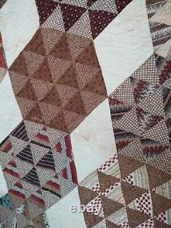 Vintage gorgeous Quilt hand Quilted quilt patchwork large size item672